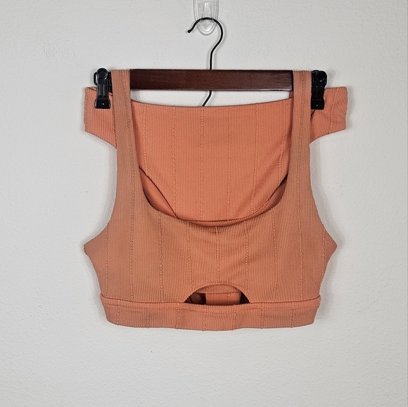 aerie Other - Aerie Crinkle Cut Out Scoop Bikini Top & High Cut Cheeky Bikini Bottom L/XL